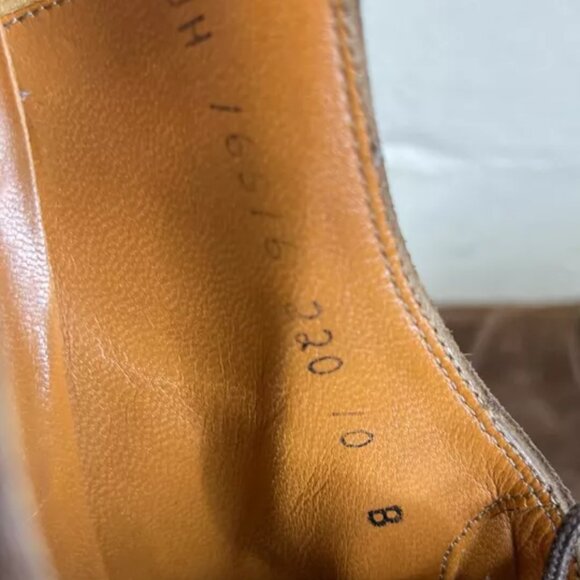 Salvatore Ferragamo Studio Cap Toe Brown Suede Oxford Dress Shoes Mens Size 10 B - Picture 7 of 9